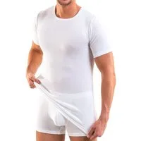 HERMKO Unterziehshirt 16800 Baumwolle/Modal, kurzarm Shirt, angenehm weich, Rundhalsausschnitt