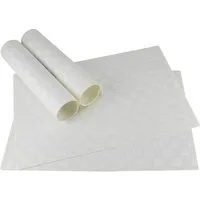 matches21 HOME & HOBBY Platzset Tischset MODERN weiß 4er Tischunterlage als Tischdeko, (4-St), modernes Esstisch Platzdeckchen als abwaschbarer Tischuntersetzer