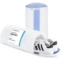 Teletrogy Wäschenetz Schuhwaschbeutel Waschmaschine, 2Pcs 3D-Net Wäschesack Schuhe,(1-St), Schuhbeutel für Waschmaschine mit Verstecktem Reißverschluss, Max EU46