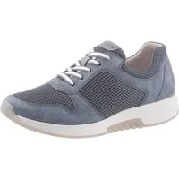 rollingsoft Keilsneaker, Freizeitschuh, Halbschuh, Schnürschuh im sommerlichem Materialmix