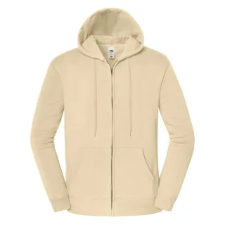 Fruit of the Loom - "Iconic Premium" Hoodie mit durchgehendem Reißverschluss für Herren/Damen Unisex (Wüstensand)