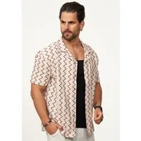 SOULSTAR Kurzarmhemd im Vintage Summer-Look Herren Kurzarm Strick Polo-Hemd T-Shirt