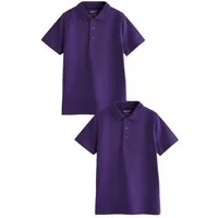 Next Poloshirt Schul-Poloshirts aus Baumwolle im 2er-Pack (2-tlg)