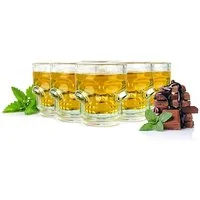Sendez Schnapsglas Schnapsgläser in Totenkopf Shotgläser Schnaps Shots Stamper, 6-tlg., Glas