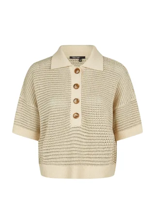 Marc Aurel - Pullover mit tonigem Lurex light caramel - Gr. - 44
