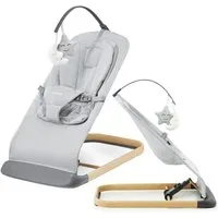 Moby-System Babywippe 2-in-1-Schaukelstuhl mit Einlage LILY - grau