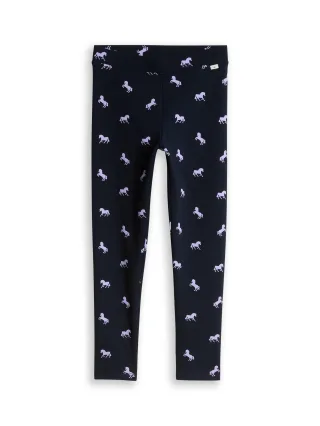 tom tailor kids - Leggings mit Allover-Print dark blue horses print - Gr. - 134