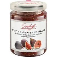 Grashoff Saucen, Grashoff Rote Feigen Senf Sauce zu Käse und Fleischgerichten 200ml