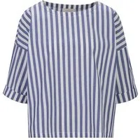RICHROYAL Klassische Bluse Stripe Bl