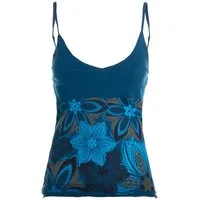Vishes Shirttop Sommer Top Damen Hemdchen Träger Floral Bedruckt Baumwolle Alternative Mode, Boho, Hippie, Ethno, Festival