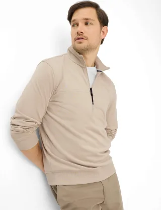 Brax Herren Sweatshirt Style SION beach, Beige, Gr. 4XL