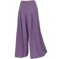 Guru-Shop Relaxhose Boho Hosenrock, weite Sommerhose - flieder Ethno Style, alternative Bekleidung