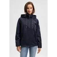 SOCCX Outdoorjacke mit verstellbarem Gummizug im Saum