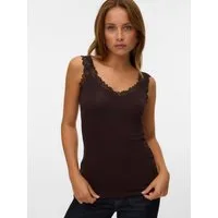 Vero Moda Trägertop VMROSA SL TOP JRS NOOS Viskosemischung, Spitzen Detail
