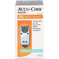 Roche Blutzucker-Teststreifen Accu-Chek Mobile Testkasette, Spar-Set, 50-tlg., Innovatives kontrollieren des Blutzuckerspiegels, Innovative Diabeteskontrolle, Ohne Streifenwechsel