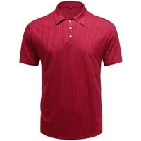 Allthemen Poloshirt Herren kurzarm T-Shirt mit Streifen Polohemd Slim Fit Shirt Sommer