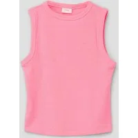 s.Oliver Muskelshirt T-Shirt Geripptes Tanktop mit Ziernähten