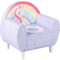 COSTWAY Kindersofa, Kinder Sessel, Spielsofa, Einhorn