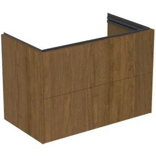 Ideal Standard Möbelwaschtischunterschrank Conca 800 mm 2 Auszüge Walnuss dunkel, T5575Y5 T5575Y5