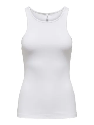 ONLY - ONLKENYA LIFE RIB TANK TOP JRS NOOS white - Gr. - M