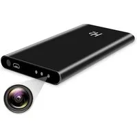 SpionProfi Überwachungskamera 32GB Powerbank Mini Kamera Video Ton Aufnahme Auto Haus Zimmer Cam (Außenbereich, Innenbereich, 1-tlg., Versteckte Kamera Mini Spycam Video Aufnahme Spion Wanze)