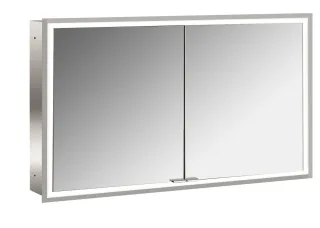 emco LED-Lichtspiegelschrank prime Facelift Unterputz, 1200 mm, 2-türig, IP 20 Rückwand verspiegelt 949706294