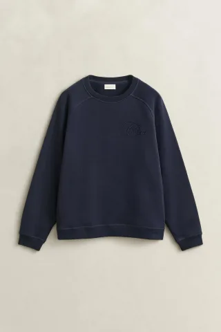 GANT - Tonal Graphic Sweatshirt Blau - Gr. - M