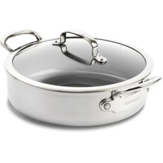 GreenPan Premiere Schmortopf 26 cm Edelstahl