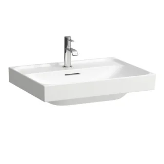 Laufen Meda Waschtisch H8101130001041 60x46cm, unterbaufähig, mit Überlauf, 1 Hahnloch pro Becken, weiß