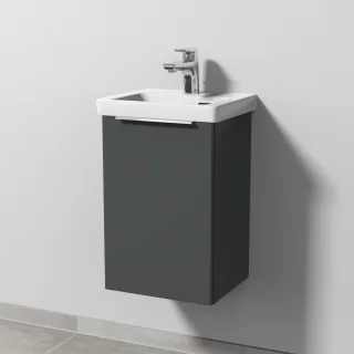 Sanipa 3way Waschtischunterbau zu Villeroy & Boch Subway 3.0 Waschtisch mit 1 Tür, Anthrazit-Matt UM84022