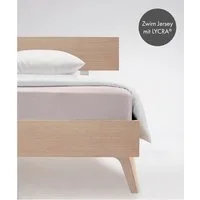 fleuresse Spannbettlaken Comfort, Jersey-Elasthan, Gummizug: rundum, (1 Stück), langlebig & bügelfrei,Perfekte Passform durch POWER-STRETCH