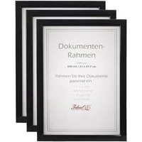 IDEAL TREND Bilderrahmen 2er 3er 5er 10er Pack Dokument Bilderrahmen 21x29,7 DIN A4 Urkunde Fot
