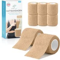 Health Press Bandage Selbstklebender Verband - 8x Pflaster Rolle (5,0cm x 4,5m)