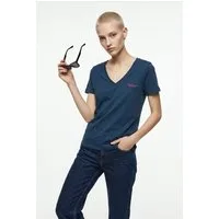 Vero Moda Kurzarmshirt VMVIOLA VENESSA SS TOP BOX JRS mit Print