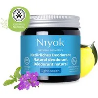 Niyok Deo-Creme 2-in-1 anti-transpirant, Schutz vor Geruch & Schweiß, ohne Alluminium, Light Ocean, Deodorant Creme Unisex, Feste Deo Creme, vegan