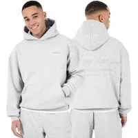 Smilodox Hoodie Kaleo, Kapuzenpullover Oversize mit Logo Stickerei und Kängurutasche Tunnelzug, Kapuze, Rippbündchen,Urban Streetwear, Sport, Freizeit