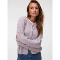 Vero Moda Strickjacke VMDOFFY STITCH LS O-NECK CARDIGAN NOOS Materialmix, regular fit