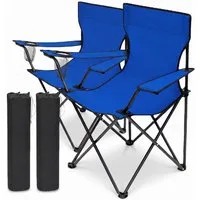 Cozyvibe Campingstuhl Campingstuhl faltbar Klappstuhl Camping Stuhl stabil leicht XXL Robust (Spar-Set, 2 St), 2er Set Campingstühle Anglerstuhl Faltstuhl Set für Angeln & Strand