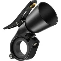 ROCKBROS Fahrradklingel Fahrradklingel in Schwarz kompatibel mit den meisten Lenker aus ABS