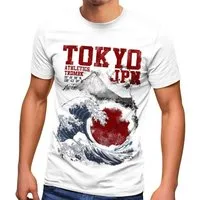 Neverless Print-Shirt Herren T-Shirt Tokyo Japan Style Fuji Welle Big Wafe Fashion mit Print