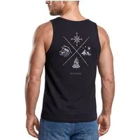 Neverless Tanktop Tanktop Herren mit Grafik-Print - Nature Compass - Trägershirt mit Print