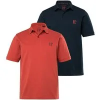 JP1880 Poloshirt Poloshirts Basic 2er-Pack Piqué gekämmte Baumwolle (2-tlg)