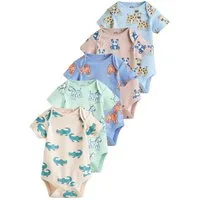 Next Body Kurzärmelige Baby Bodysuits im 5er-Pack (5-tlg)