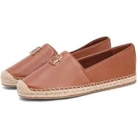 Tommy Hilfiger TH LOGO LEATHER ESPADRILLE Espadrille Sommerschuh, Slipper, Schlupfschuh mit typischer Juteverzierung