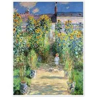 Posterlounge Wandbild Garten in Vétheuil, Claude Monet, erhältlich als Poster, Leinwandbild, Wandsticker oder Acrylglasbild