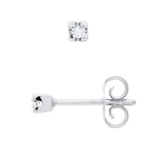 DIADEMA - Ohrringe mit Diamanten - Weißgold