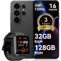 blackview Blackview WAVE 10 (32+128) Android 16 120HZ R50-Uhr Smartphone (6.8 Zoll, 128 GB Speicherplatz, 32 MP Kamera)
