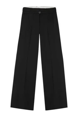 Fabienne Chapot - Marlene-Hose mit weitem Bein schwarz - Gr. - 34