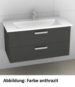 Artiqua 414 Waschtischunterschrank für Venticello 4104AH Oxid Hellgrau quer, 414-WU2L-V105-7183-721 414-WU2L-V105-7183-721