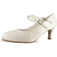 White Lady 251 bequeme Spangenpumps aus Satin Spangenpumps